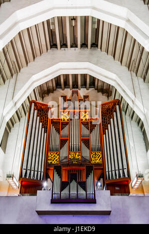 Pipe organ in the Saint-Joseph`s Oratory  Montreal Canada Stock Photo